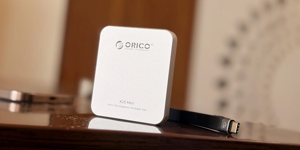 A white square object on a table