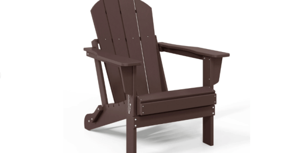 A brown chair with armrests