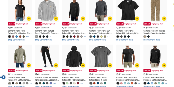 A screenshot of a store