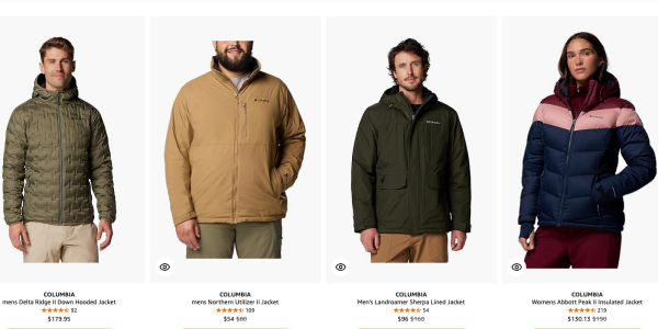 A collage of men wearing jackets