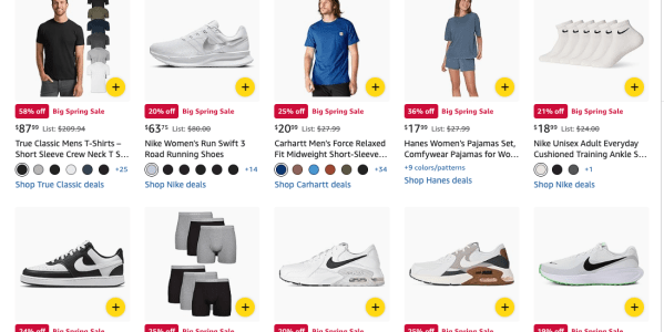 A screenshot of a store