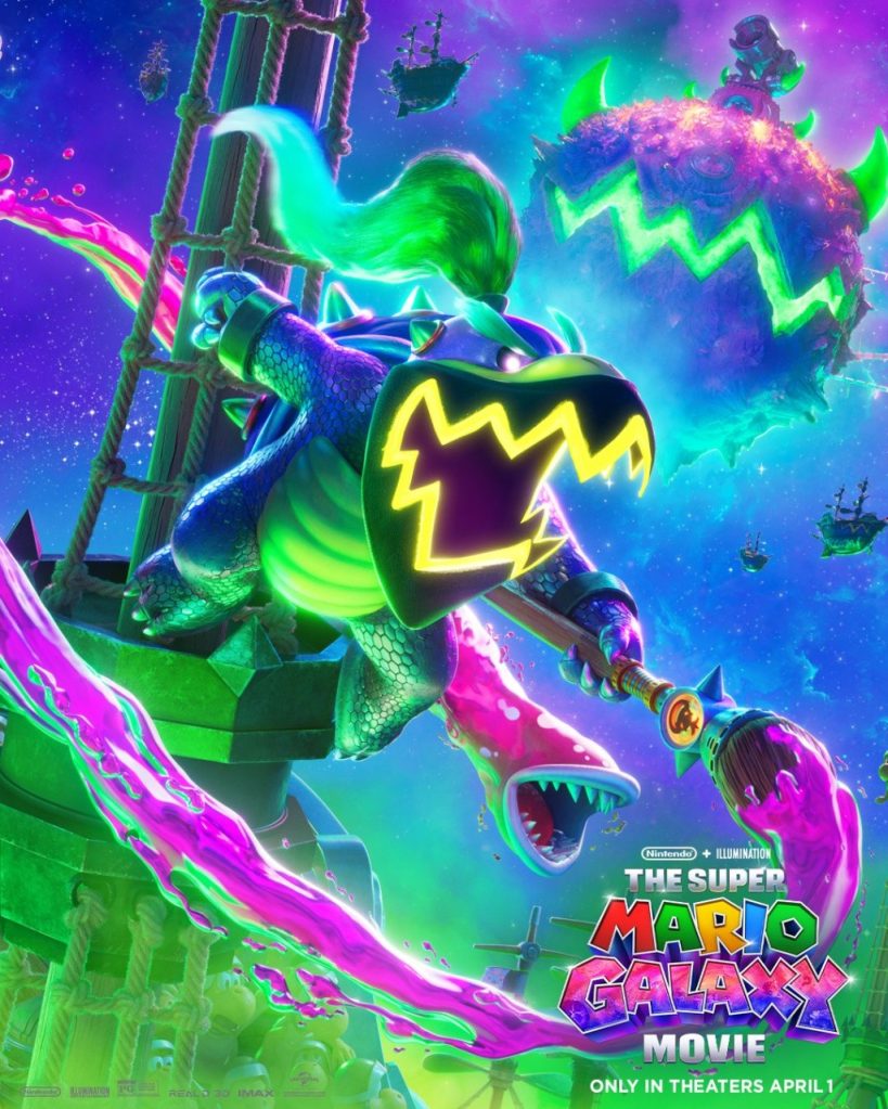 A video game poster of a cartoon character