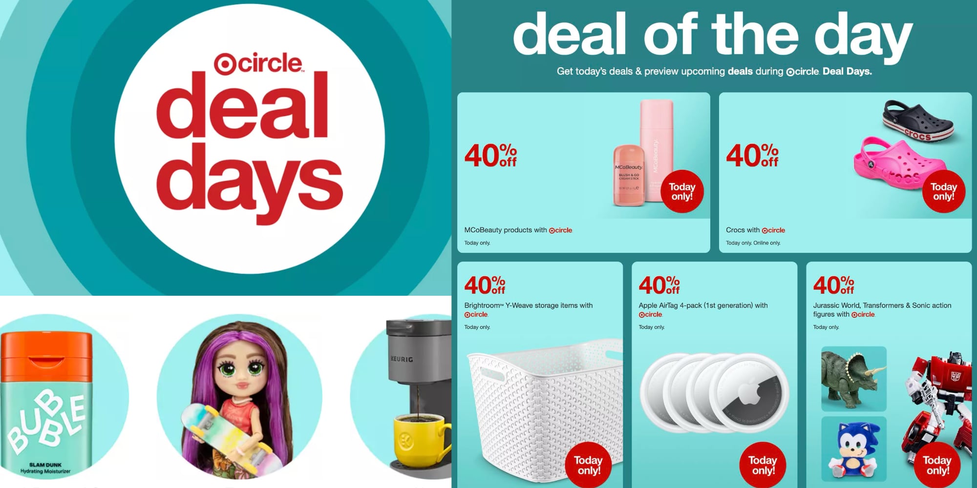 A advertisement for a toy store