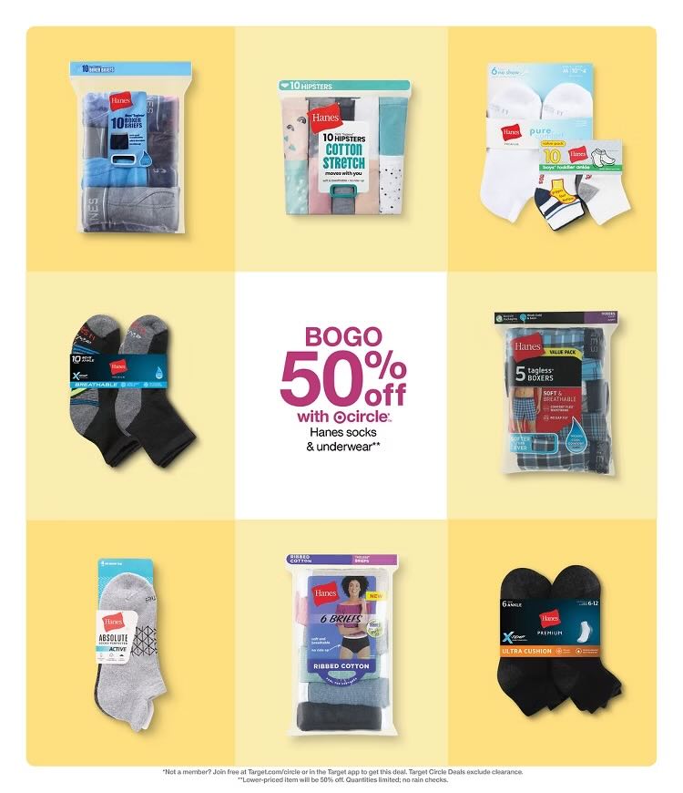 A collage of different socks in packages