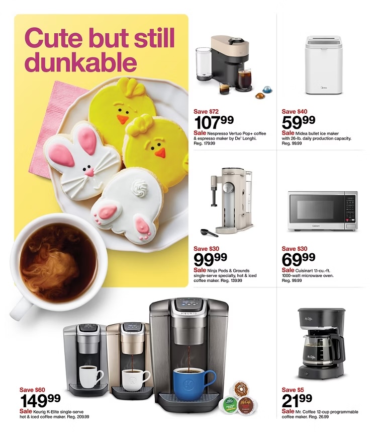 A advertisement for a coffee machine