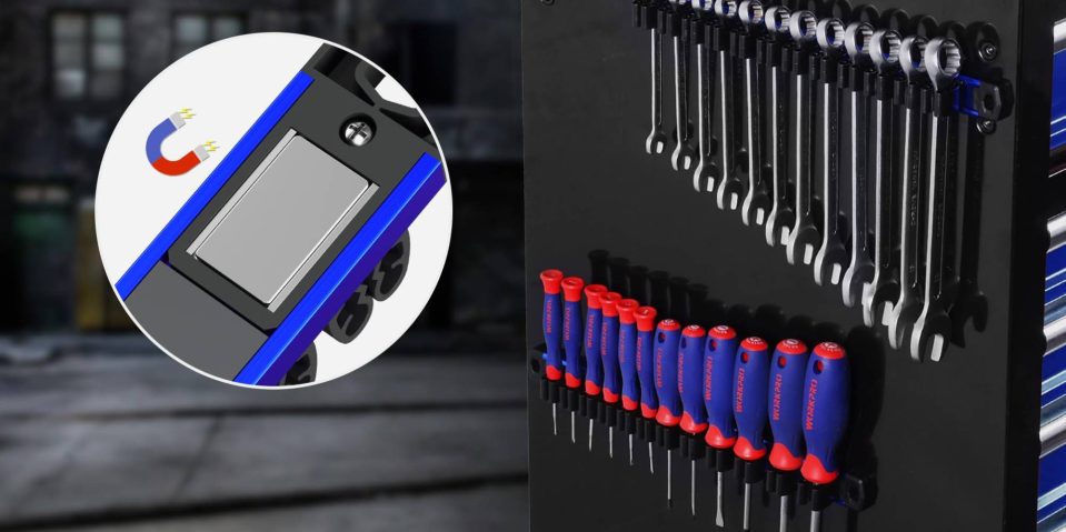 A close up of a tool