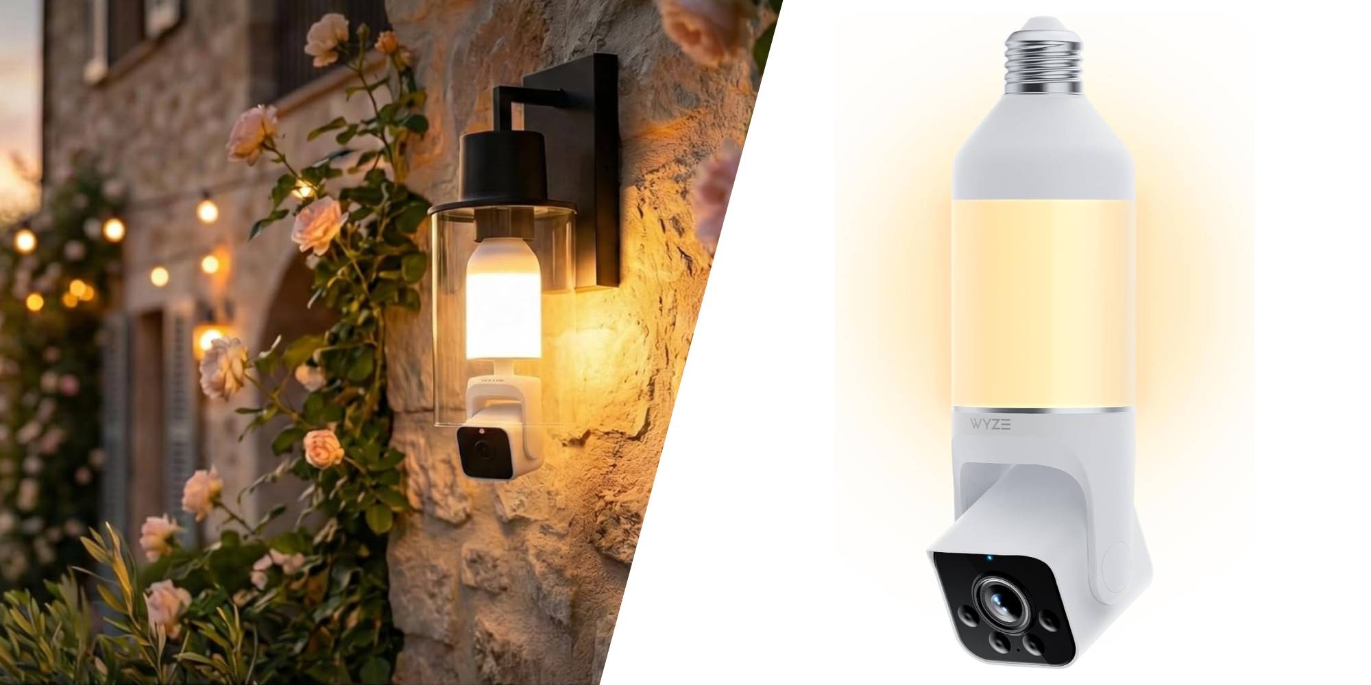 A camera mounted on a wall