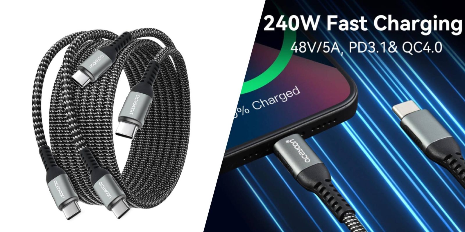 A close up of a cable