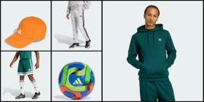 A collage of a man in a green sweatshirt and a football ball