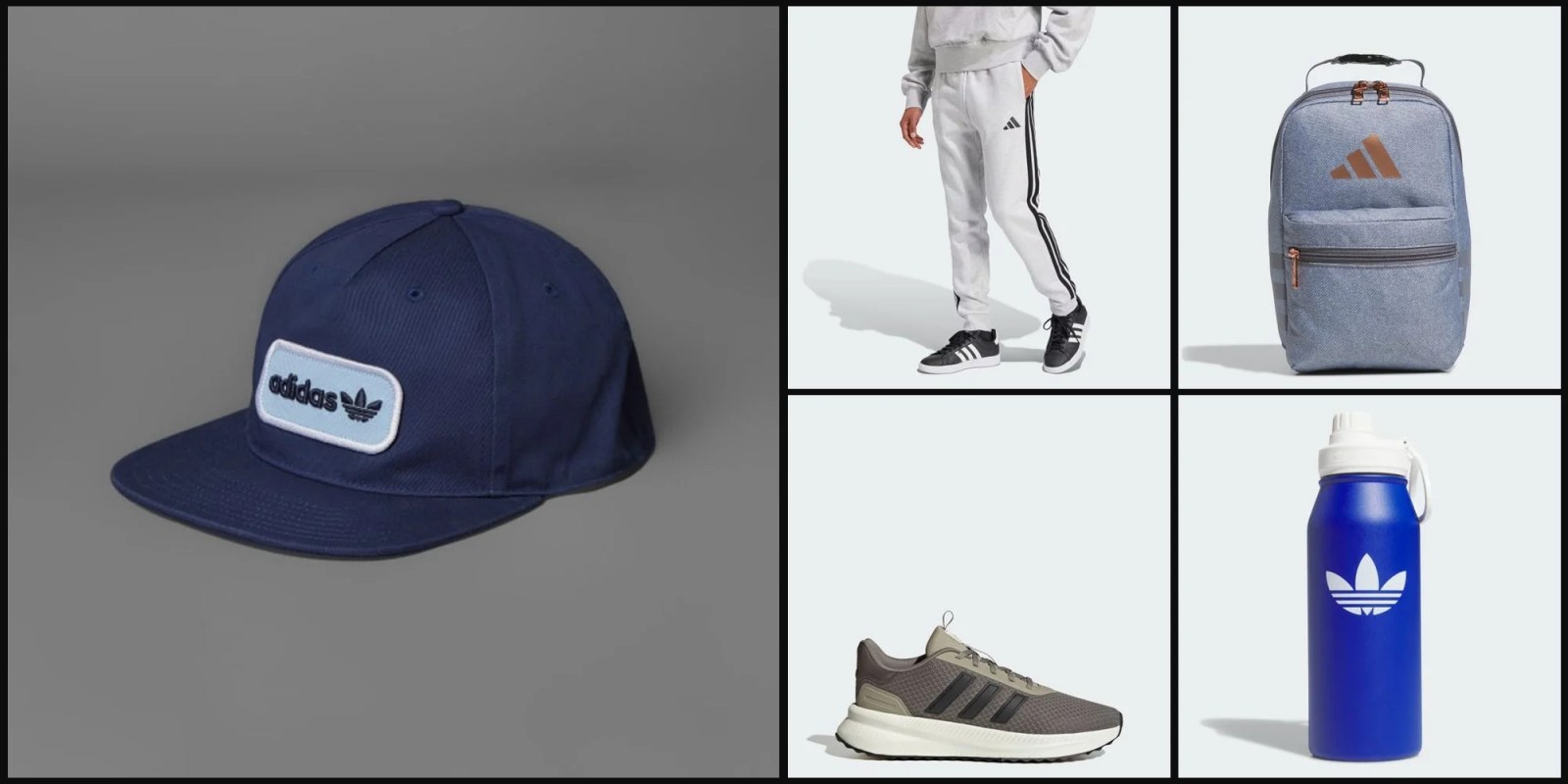 A collage of a man's clothes