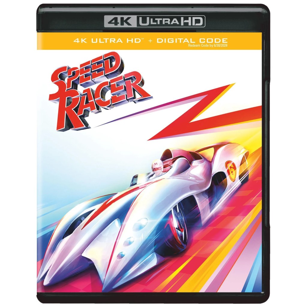 A dvd case with a race car on it