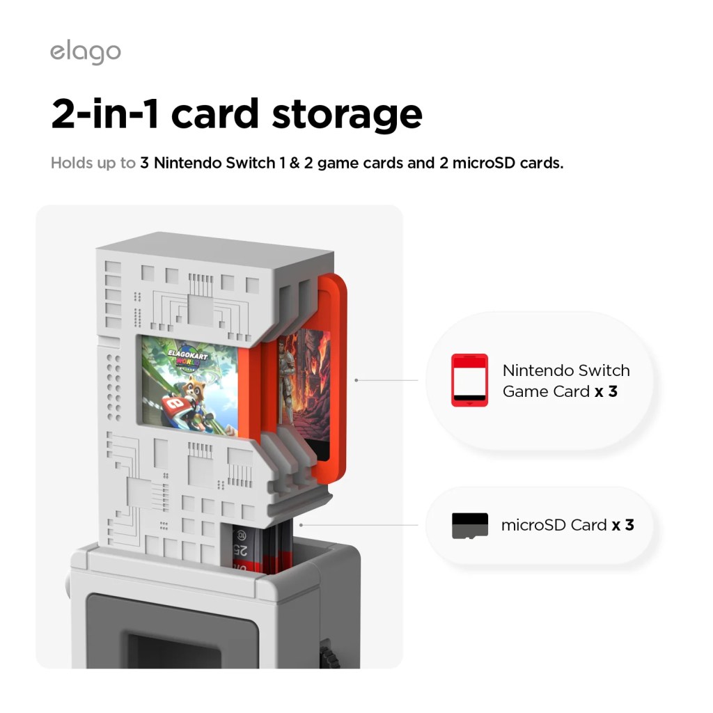 A white and red device with a red and black screen