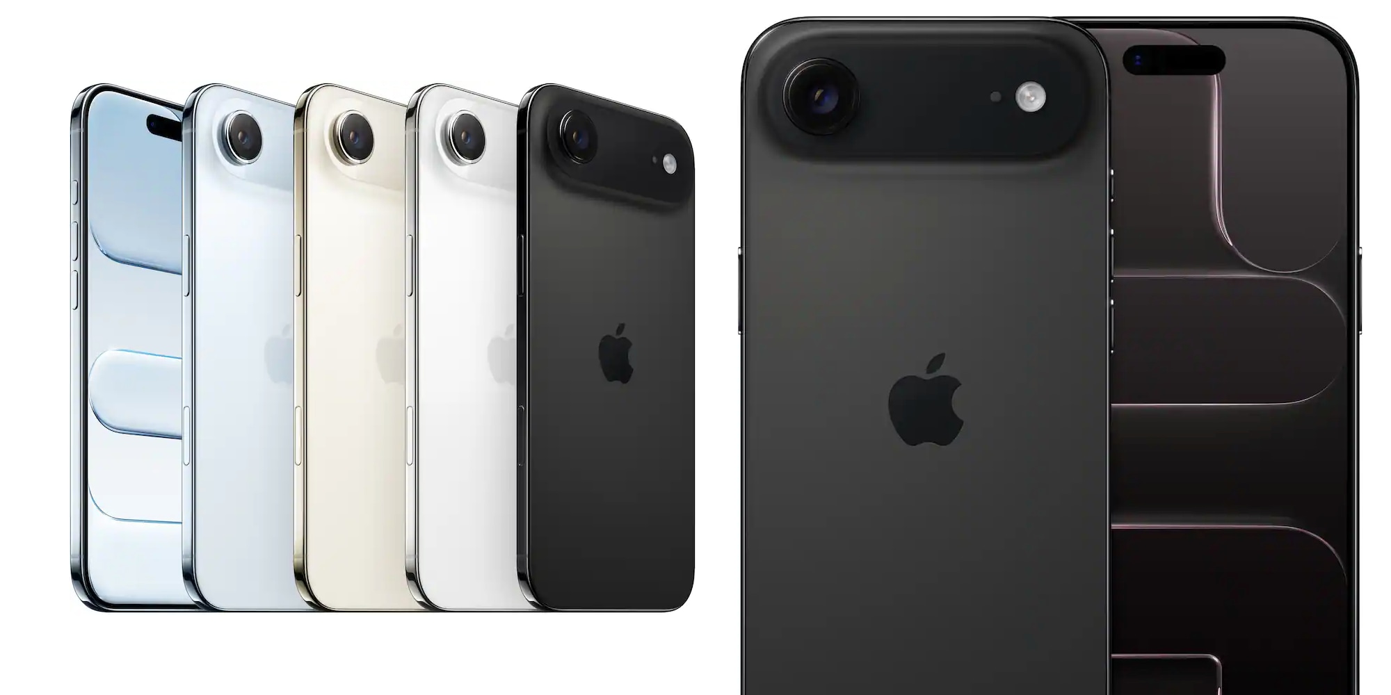 A group of cell phones