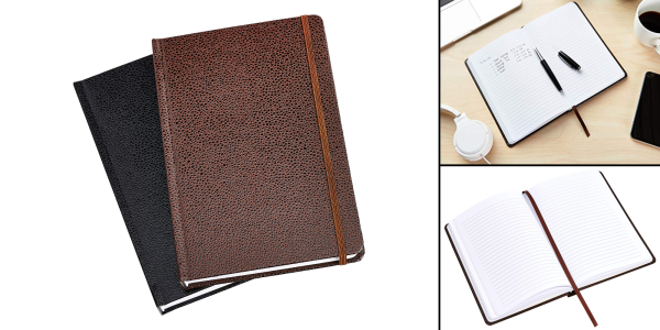 A close up of a notebook