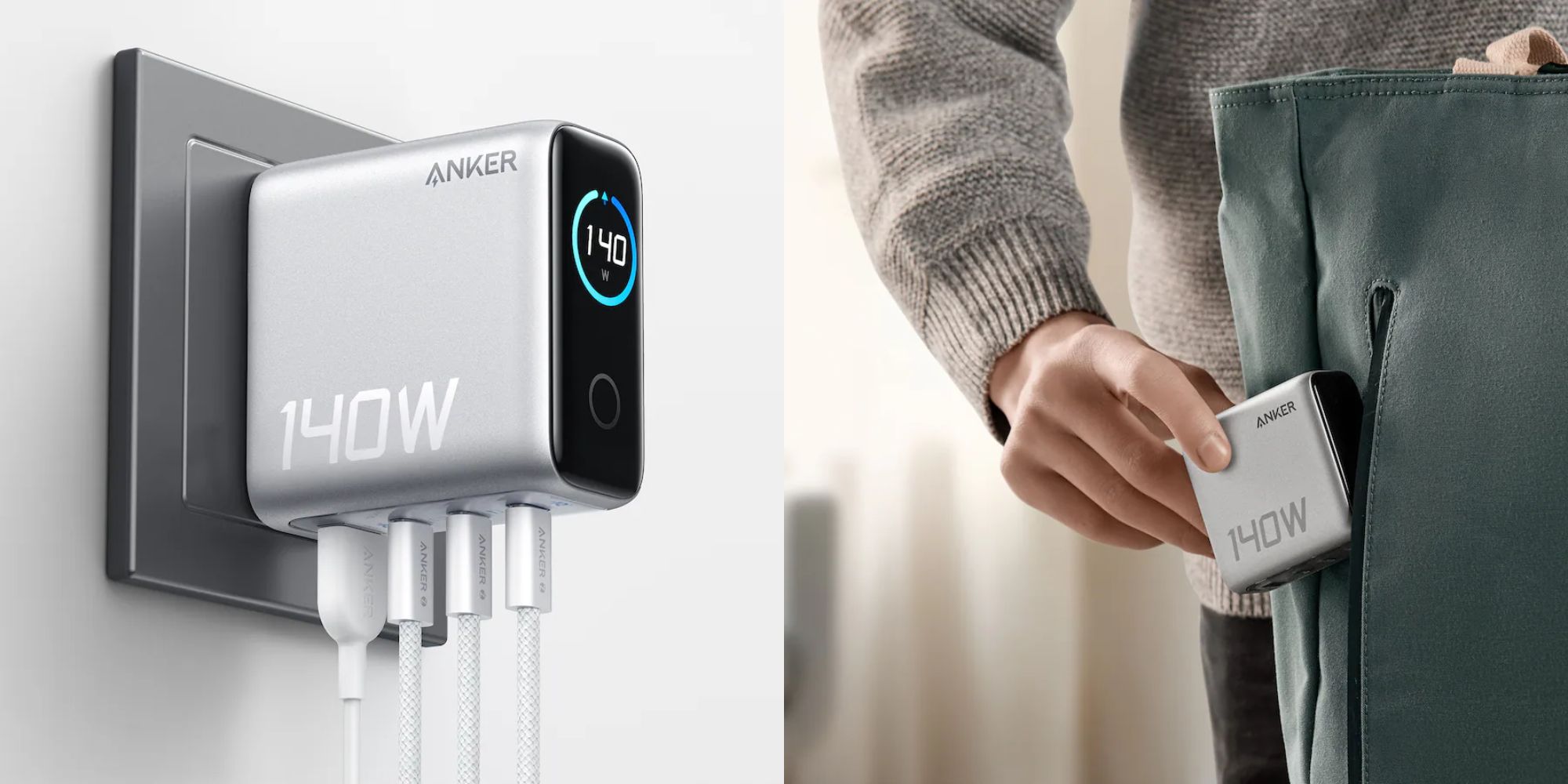 Image showing Anker's 140W 4-port charger.