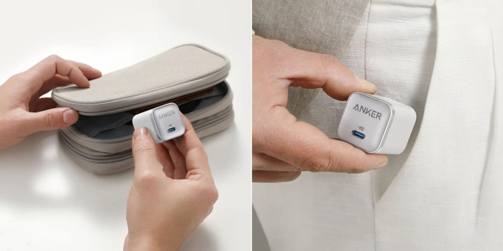 A person holding a usb port