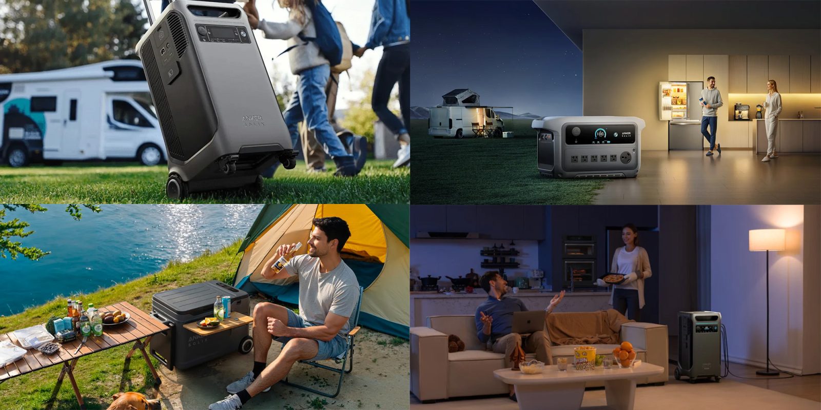 A collage of people in different activities