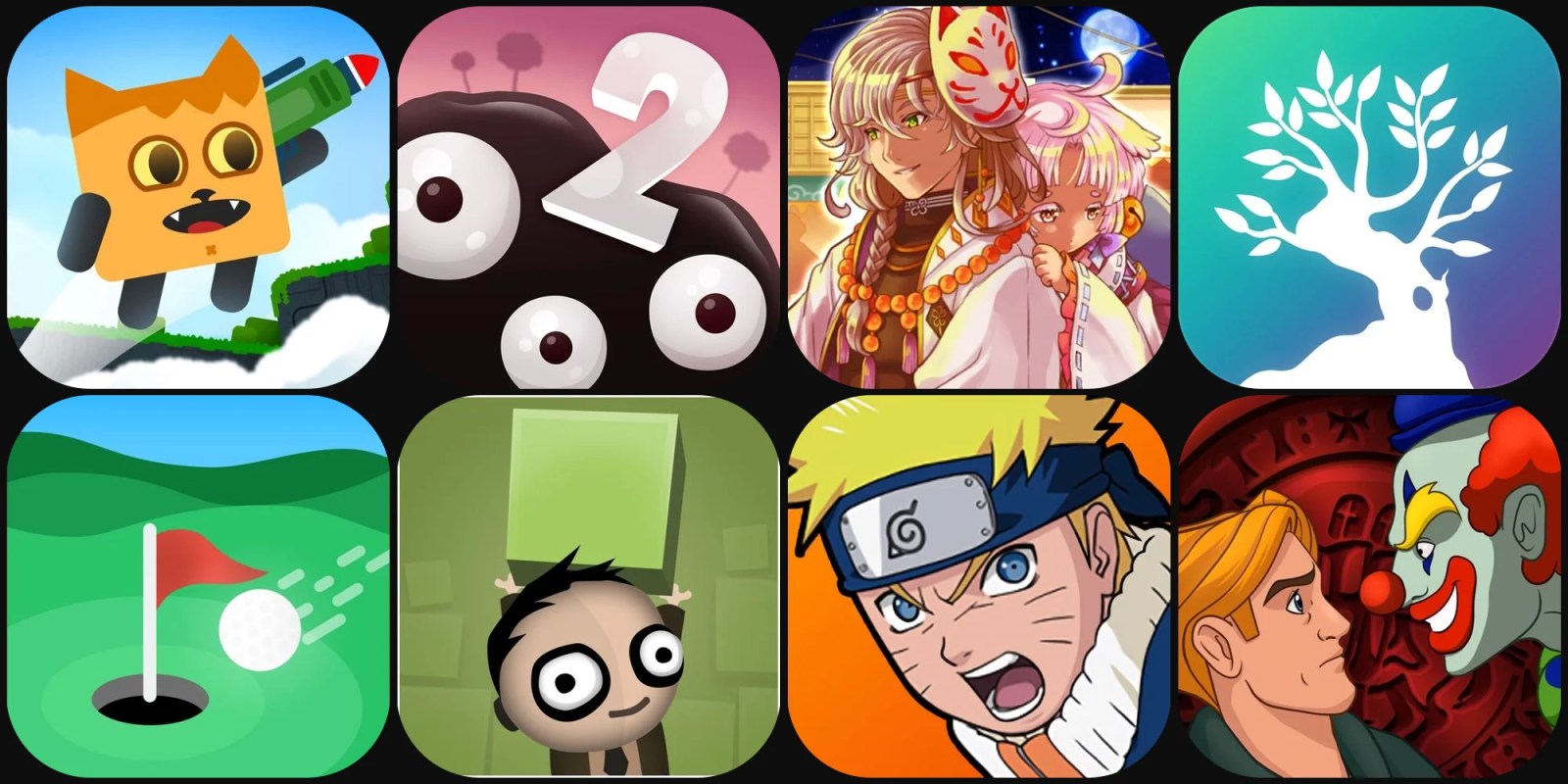 A collage of cartoon characters