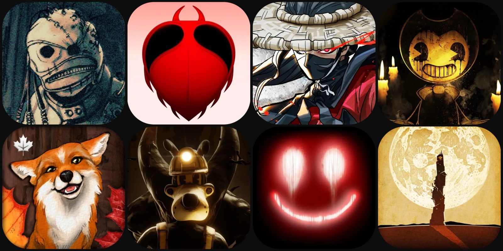 A collage of cartoon characters