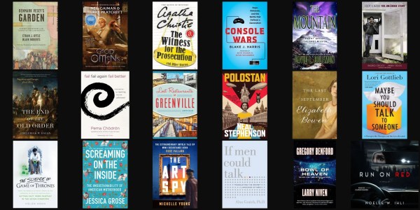 A group of books on a black background