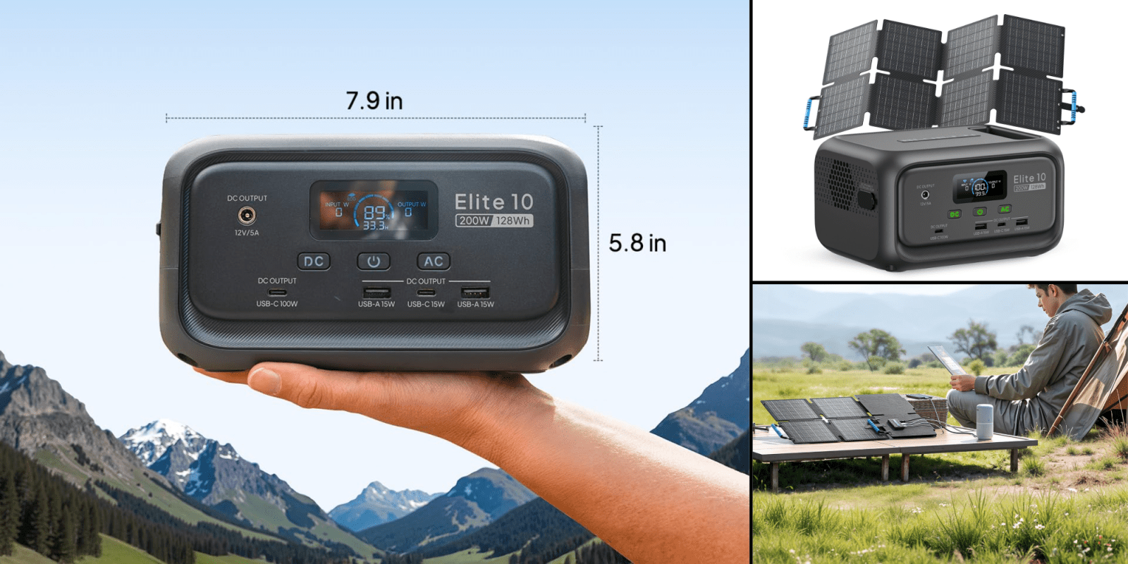 A hand holding a radio