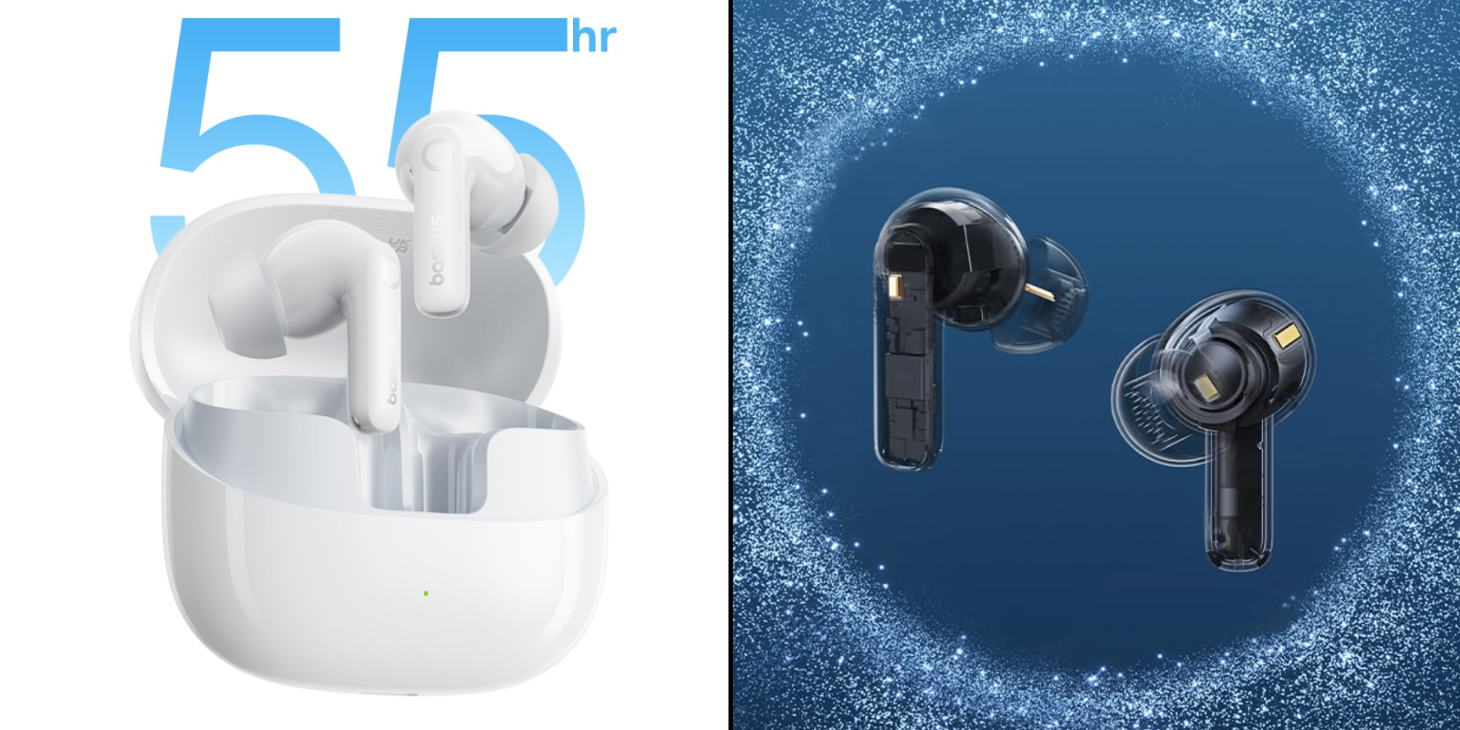 A close up of a white device