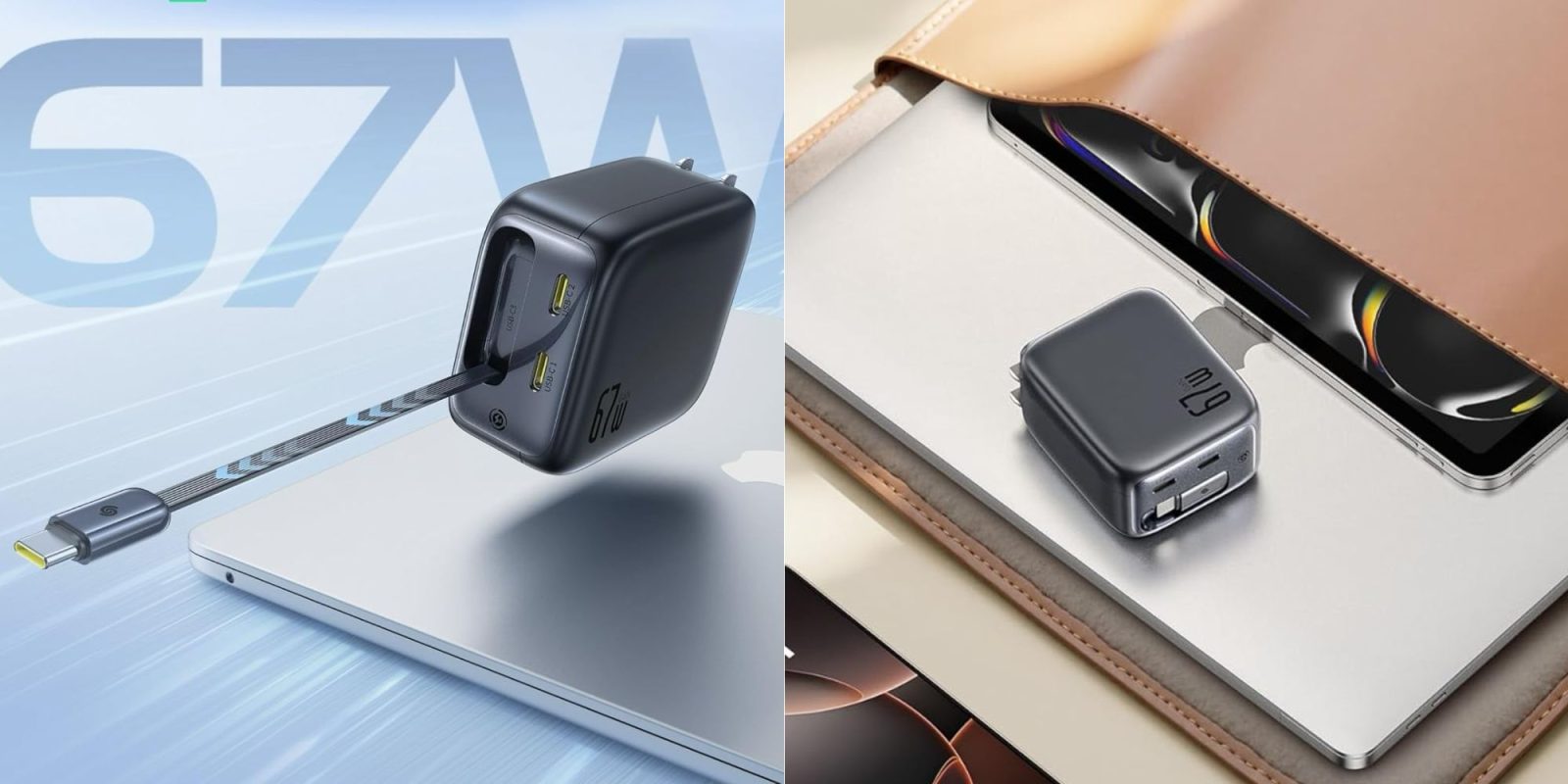 Image showing renders of Baseus' 67W Enercore charger.