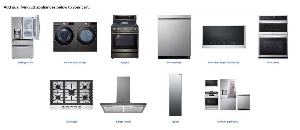A collage of different appliances
