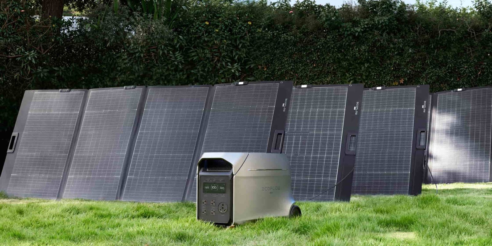 A solar panels in a field