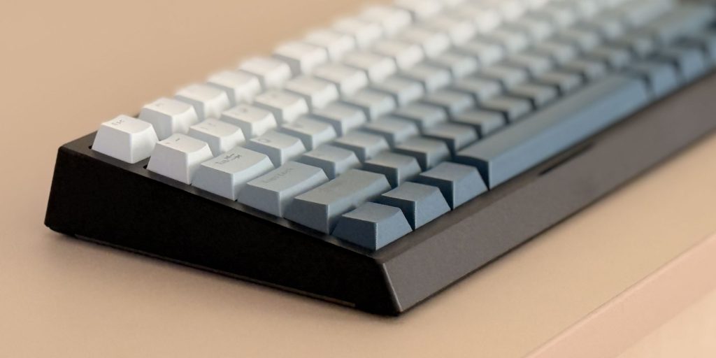 Image showing a close up of EPOMAKER's G84 HE keyboard.