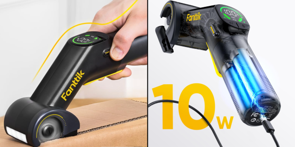 A hand holding a scanner