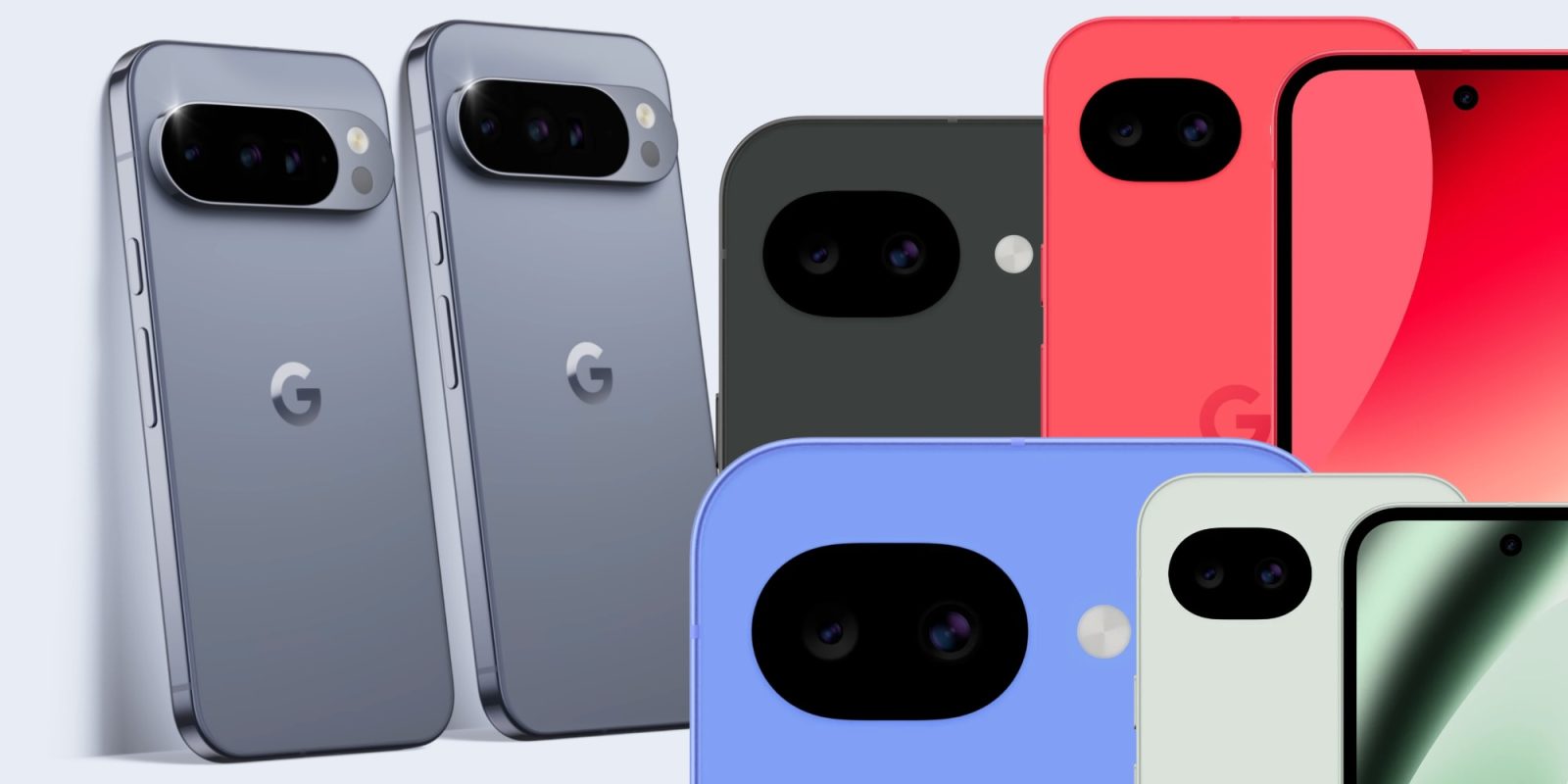 A group of cell phones