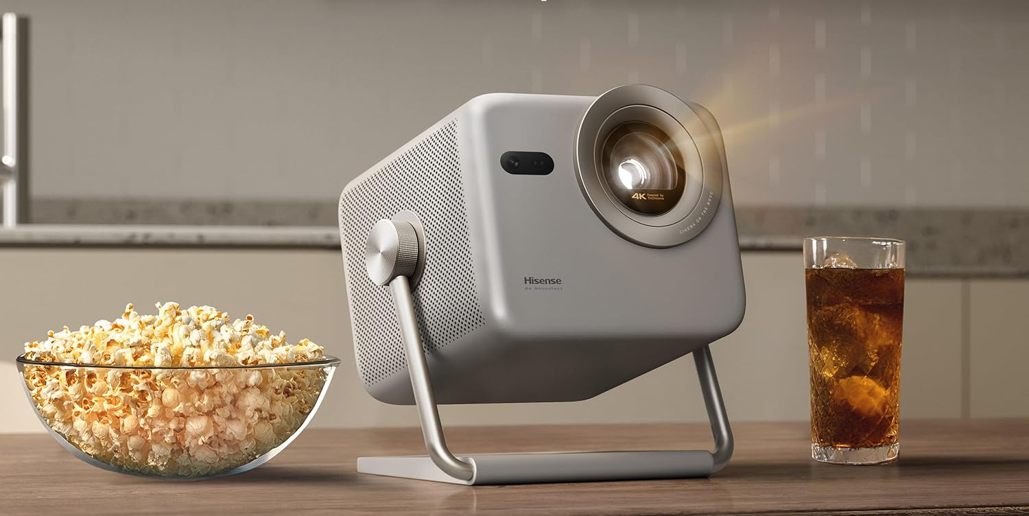 A projector on a table