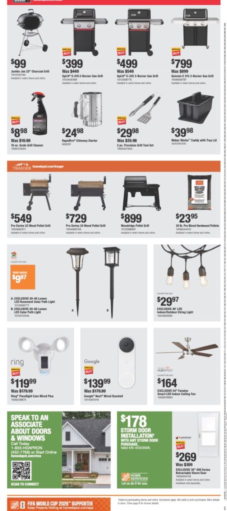 A advertisement for a grill