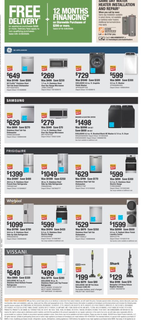 A advertisement for a home appliance