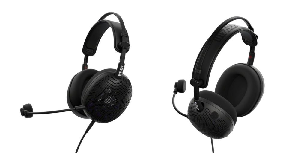 A pair of black headphones
