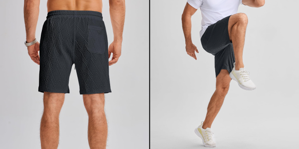 A man wearing shorts and a white shirt