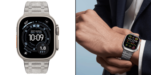 A close up of a smart watch