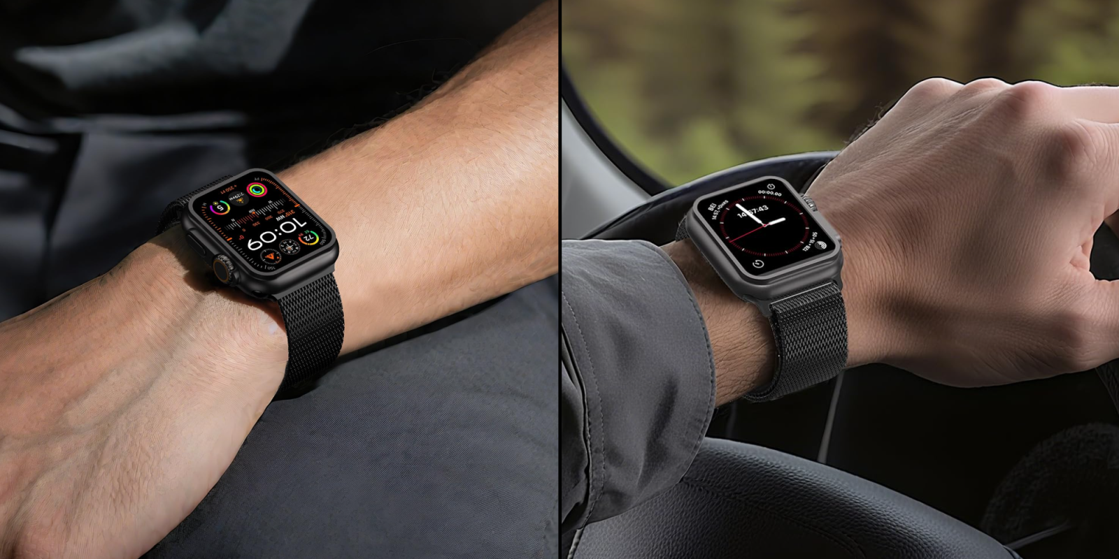 A close up of a smart watch