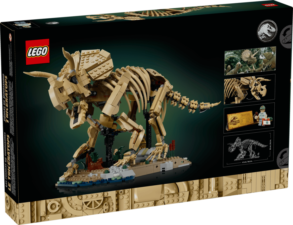 A box of lego dinosaur