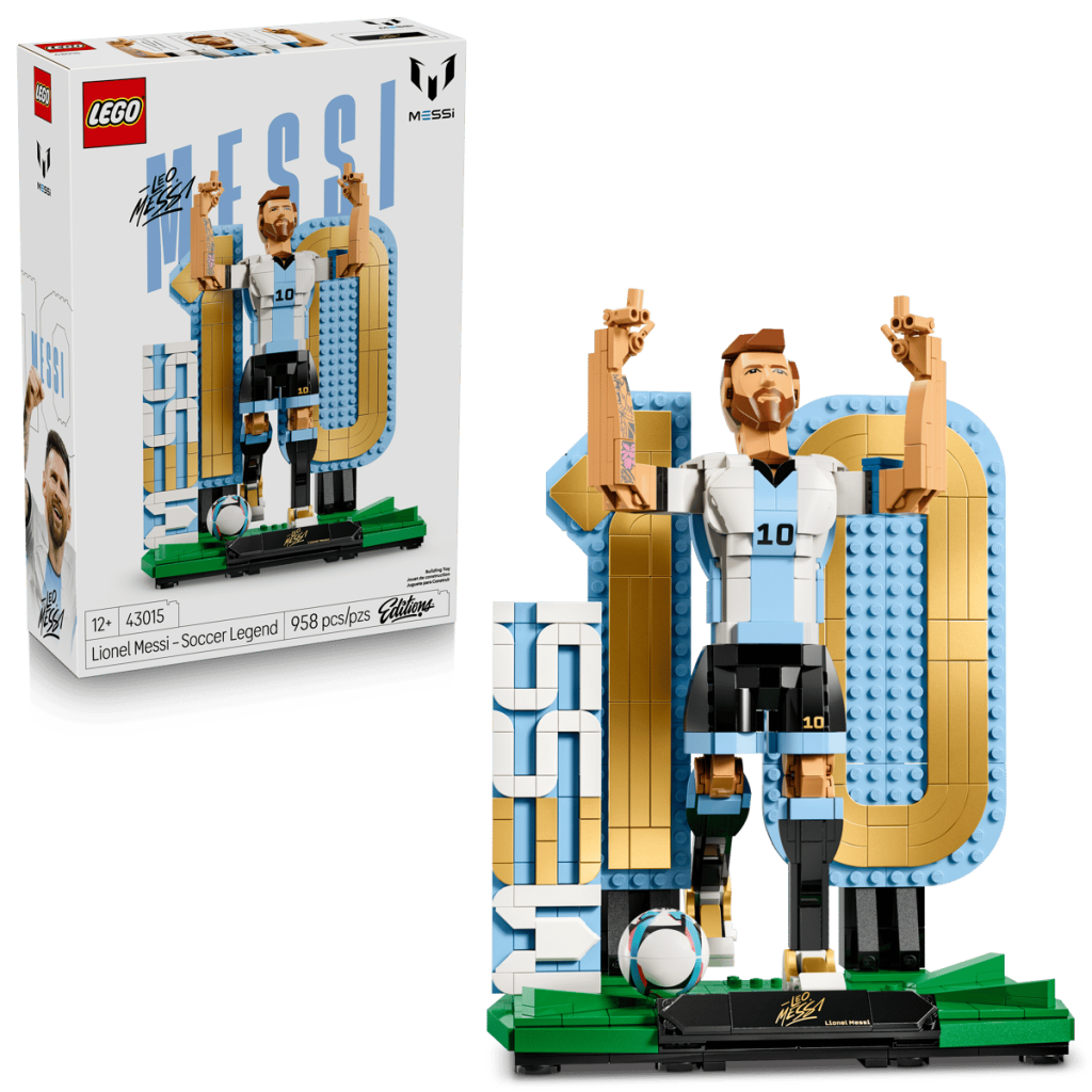 A toy figurine of a football player LEGO Editions