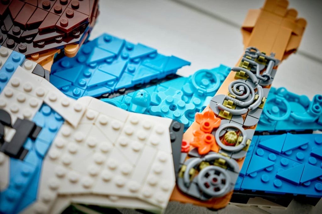 A group of colorful building blocks