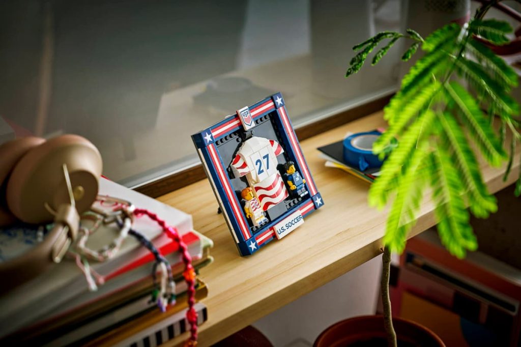 A toy on a shelf LEGO Editions