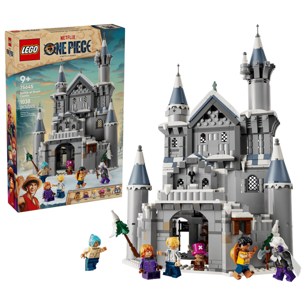 A building set with a box and a building