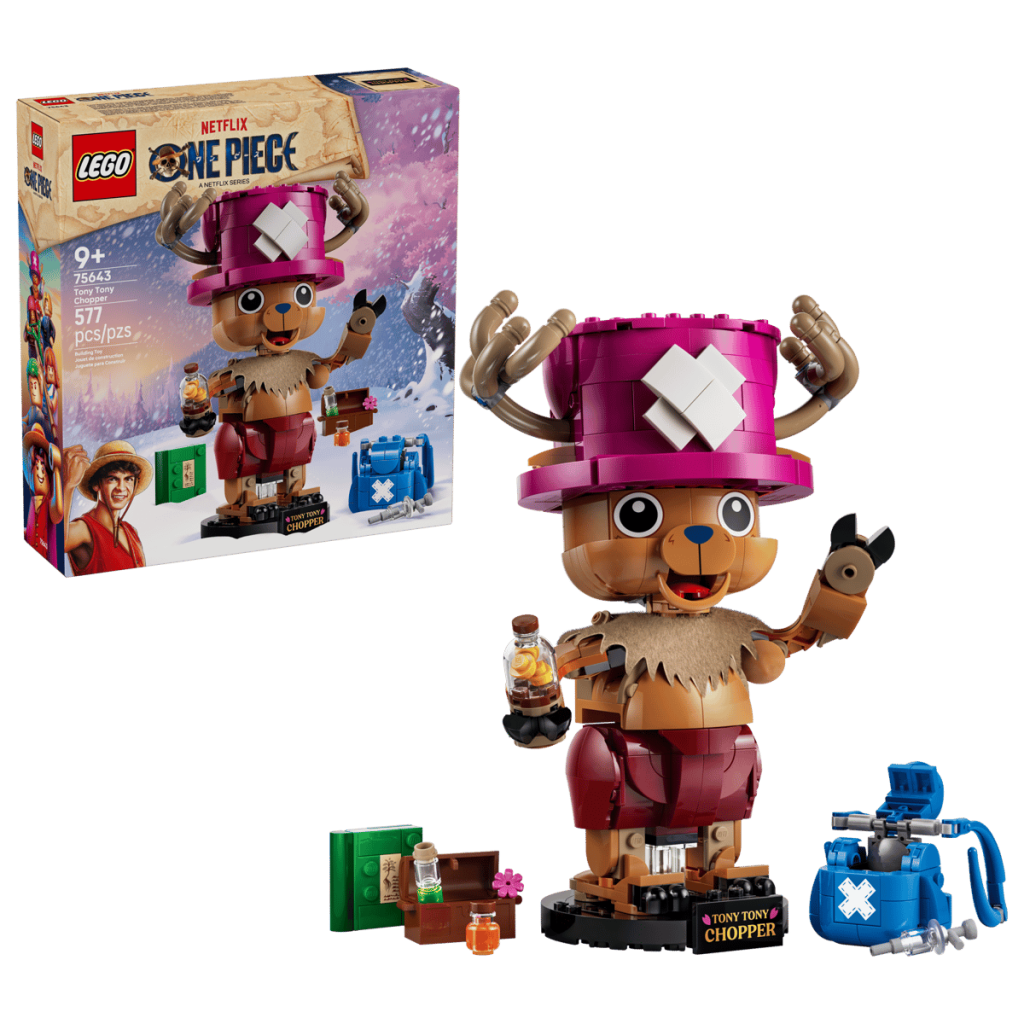 A toy bear with a box