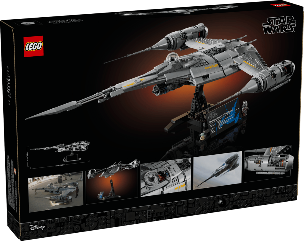 A box with a model of a space ship