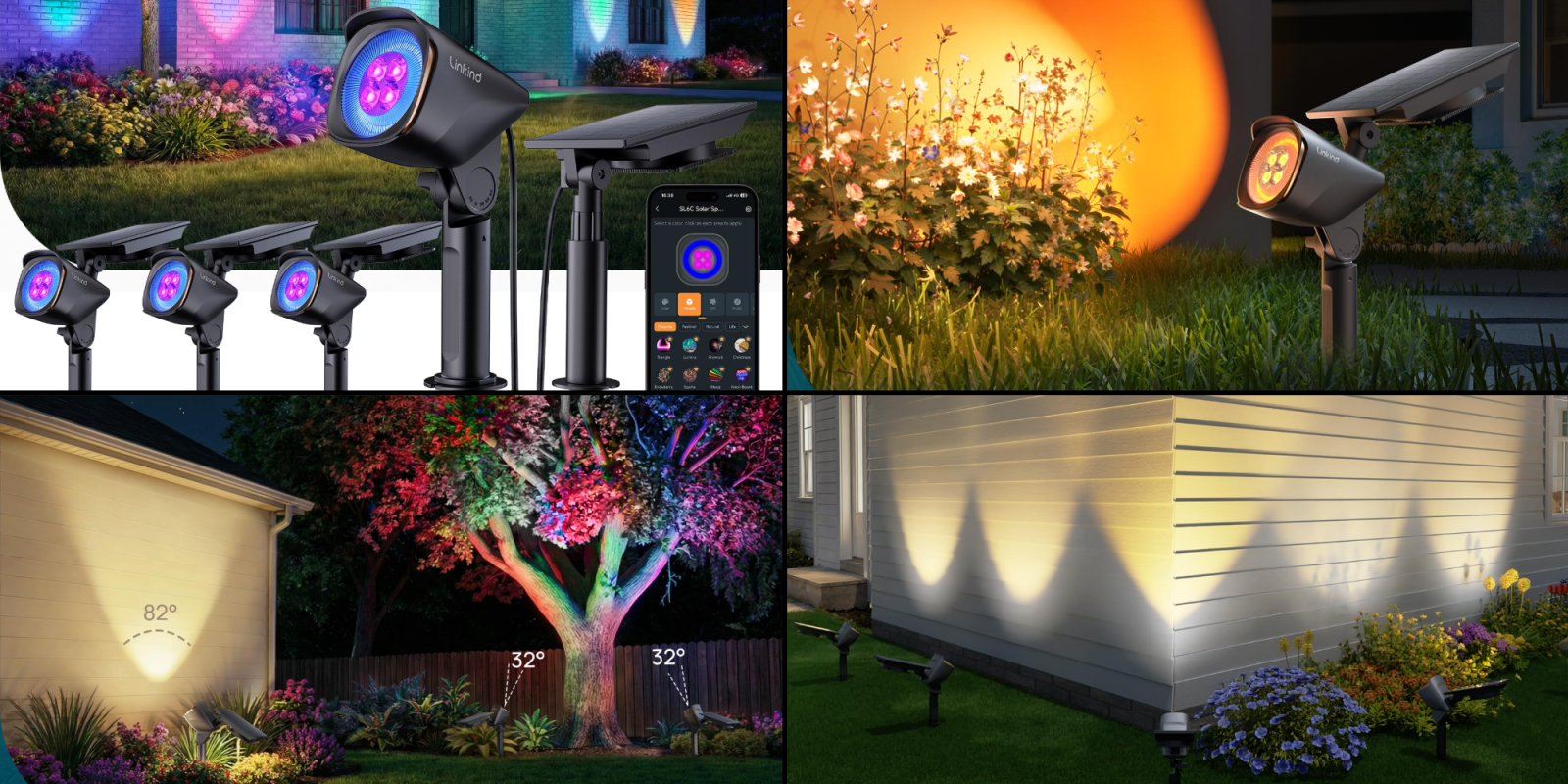 A collage of images of a house with a solar panel