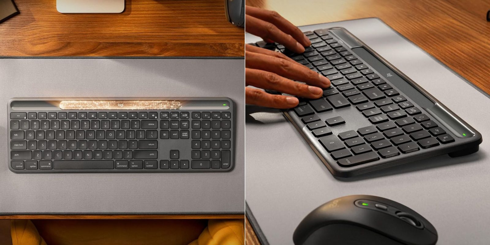 Image showing renders of Logitech's Signature Slim Solar keyboard.