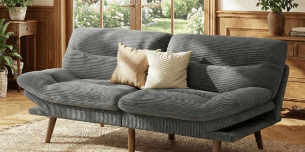 A couch with pillows on it