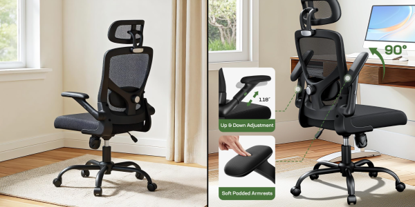 A black chair with a black seat